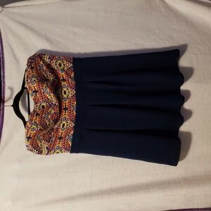 Colorful Patterned Women's Mini Dress